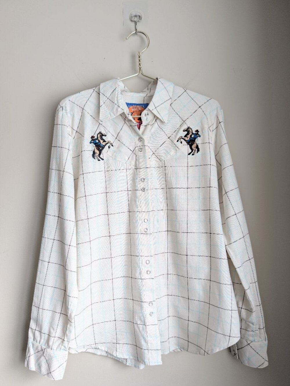 Alberta Boot & bustle western embroidered snap button blouse
